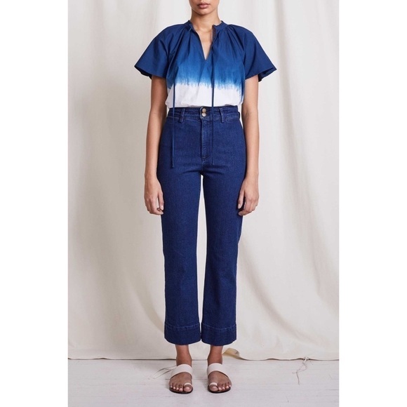 Apiece Apart Denim Bahia Straight Leg Enzyme Wash - Picture 2 of 13